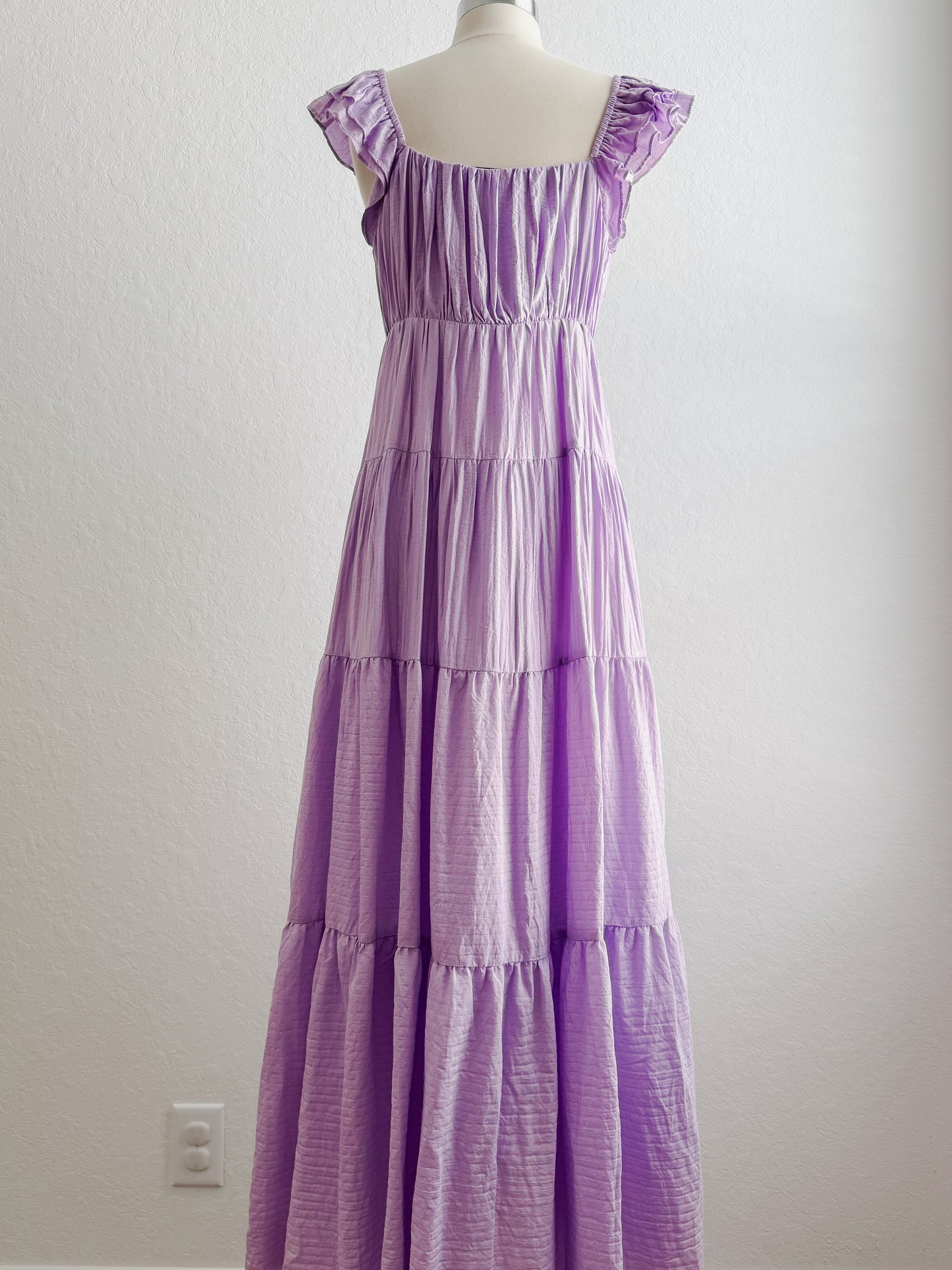Purple Peony Maxi Dress
