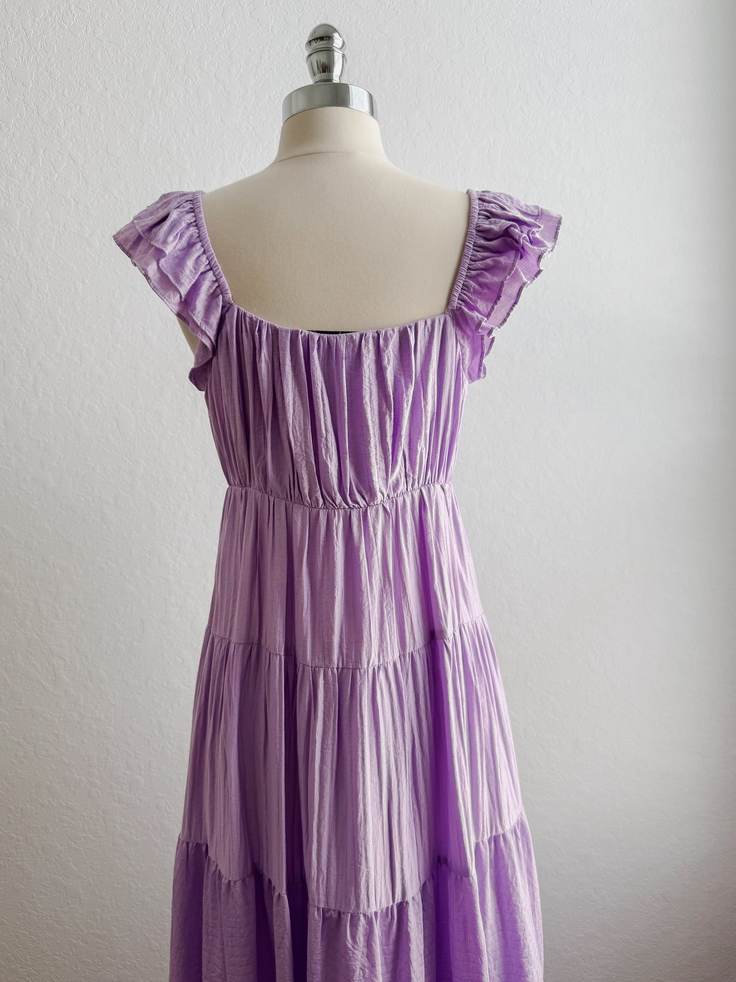 Purple Peony Maxi Dress