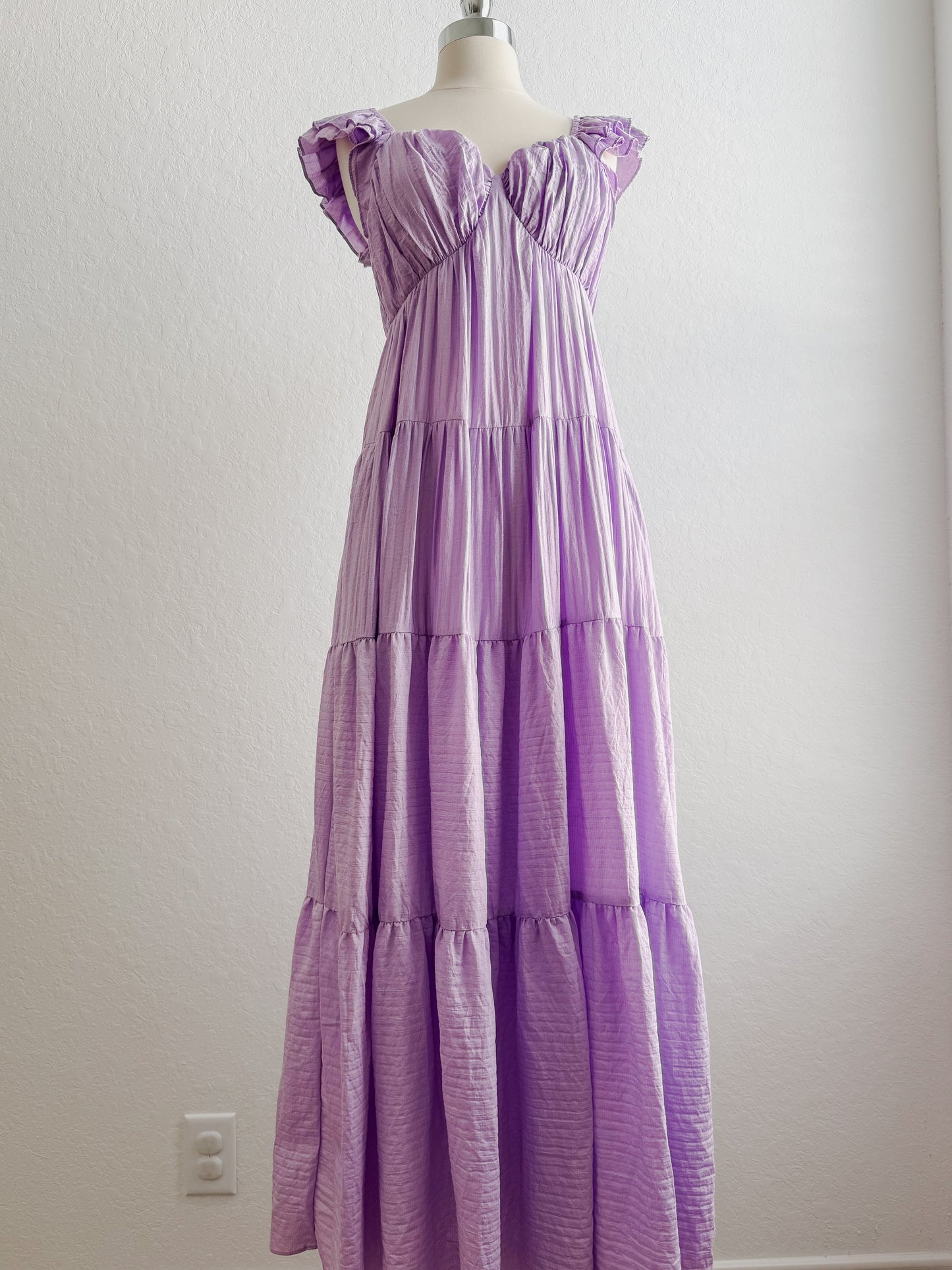 Purple Peony Maxi Dress