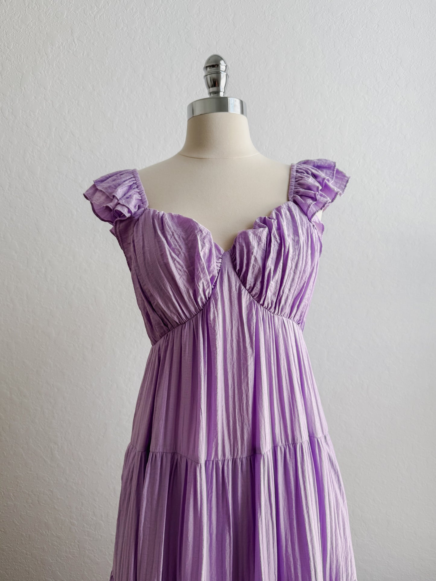 Purple Peony Maxi Dress