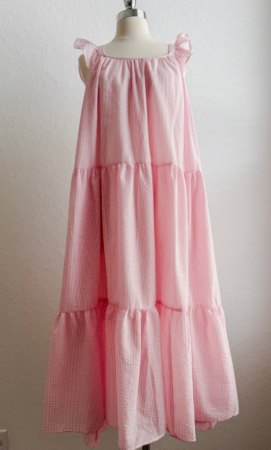 Strawberry Swirl Maxi Dress