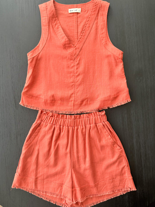 Burnt Honey Linen Set